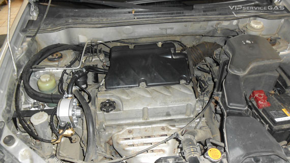 Гбо на Mitsubishi Outlander 2003