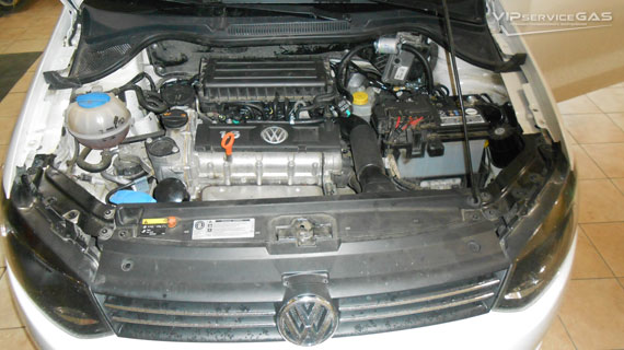 Установка гбо на Volkswagen Polo 2010