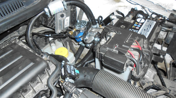 Газ на Volkswagen Polo 2010