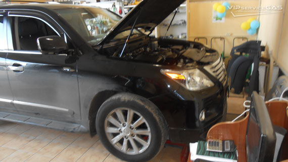 Установка гбо на Lexus LX 570 2012