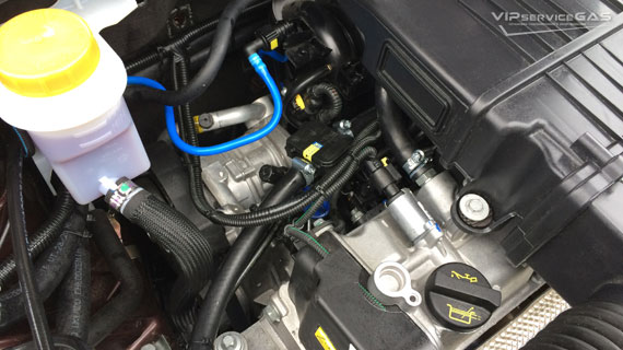 Газ на Fiat Linea 2014