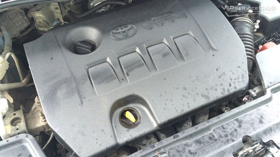 Газ на Toyota Corolla - 2011