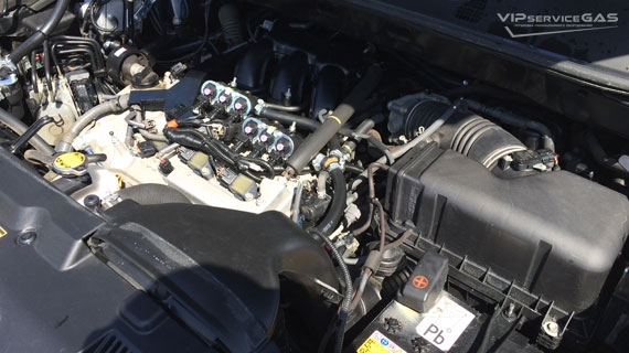 Гбо на Toyota Highlander 3.5 - 2013