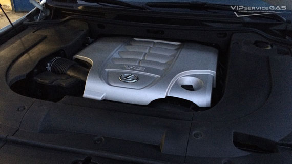 Установка гбо на Lexus LX570 V8 5.7