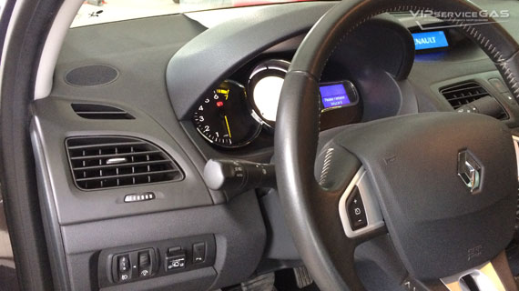 Газ на Renault Fluence 2013