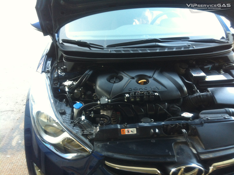 Гбо на Hyundai Elantra 2014